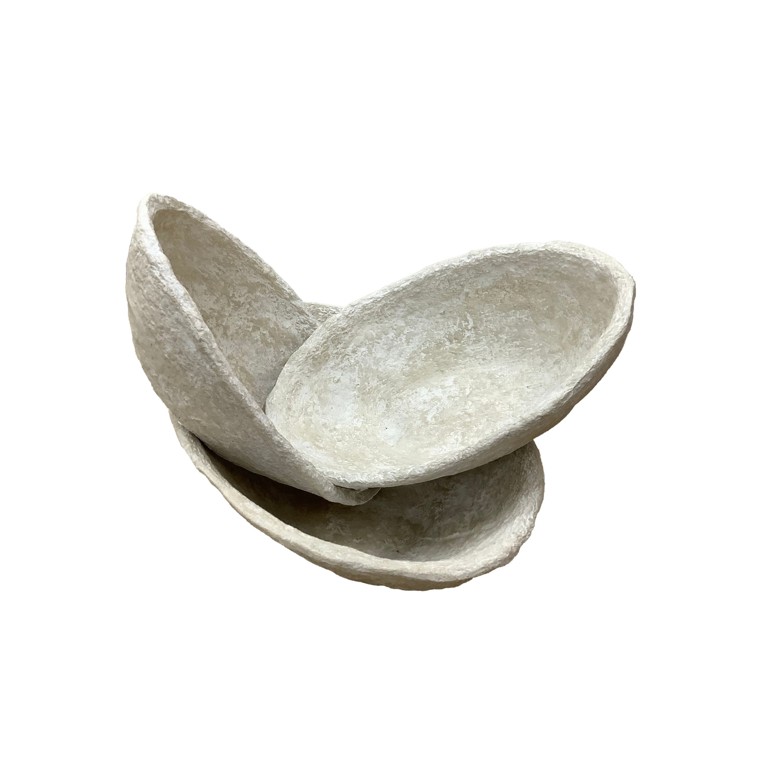 Paper Mache Bowls - Set of 3